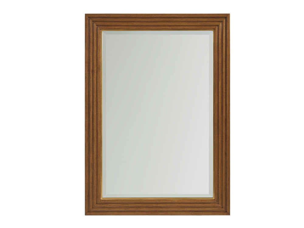 Lexington Cassia Beveled Wall Mirror with Satin Gold Inner Frame for Entryway or Bedroom 420-205