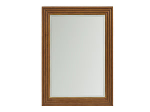 Lexington Cassia Beveled Wall Mirror with Satin Gold Inner Frame for Entryway or Bedroom 420-205