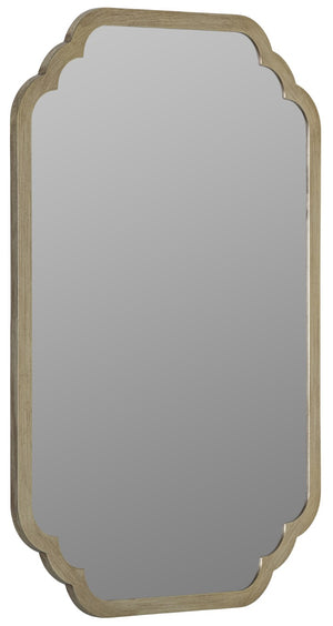 Cooper Classics Carol Rectangular Wall Mirror with Hand-Applied Leaf Frame for Entryways and Mantels Silver 42002