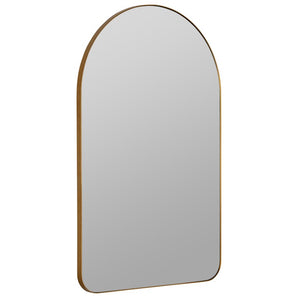 Cooper Classics Gerrard Matte Rectangular Wall Mirror with Slim Metal Frame for Entryway or Bath Gold 42004