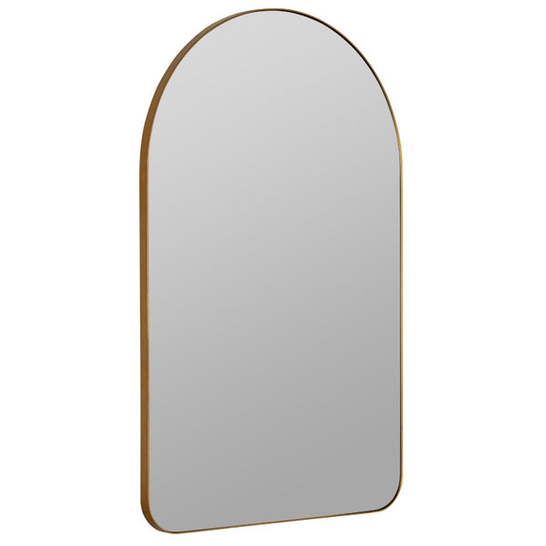 Cooper Classics Gerrard Matte Rectangular Wall Mirror with Slim Metal Frame for Entryway or Bath Gold 42004