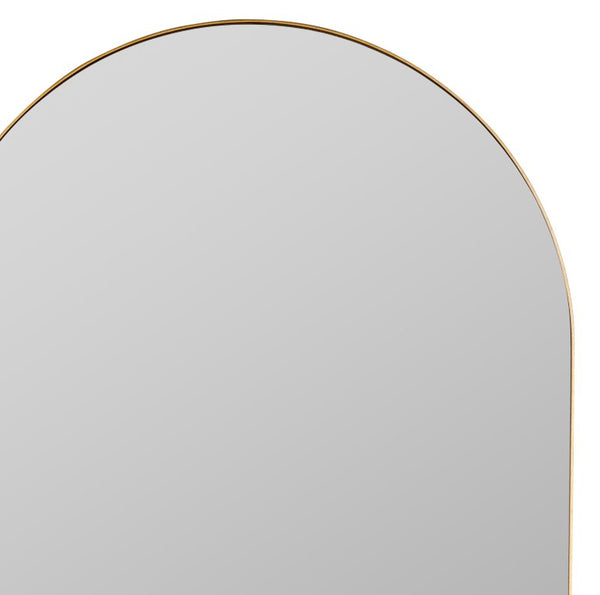 Cooper Classics Gerrard Matte Rectangular Wall Mirror with Slim Metal Frame for Entryway or Bath Gold 42004