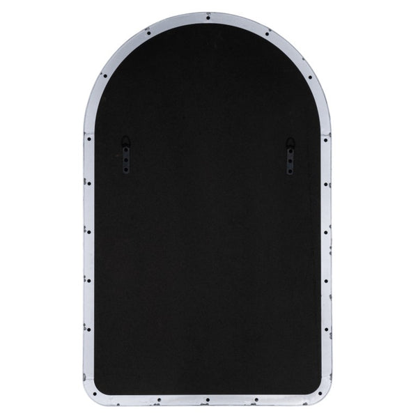 Cooper Classics Gerrard Matte Rectangular Wall Mirror with Slim Metal Frame for Entryway or Bath Silver 42005
