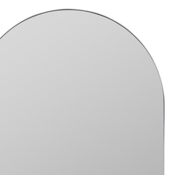 Cooper Classics Gerrard Matte Rectangular Wall Mirror with Slim Metal Frame for Entryway or Bath Silver 42005
