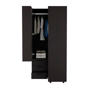 English Elm Toulouse Corner Armoire - Stylish Double-Door Wardrobe With Shelves For Space-Saving Storage Solutions B200S00439-GIGA