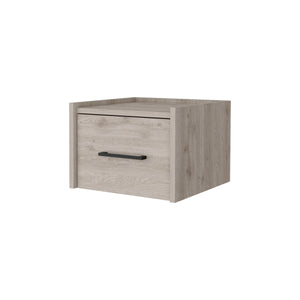 English Elm Elfrida Floating Nightstand Wall-Mounted with Single Drawer and Spacious Top Shelf, Multiple Finishes B128P148914