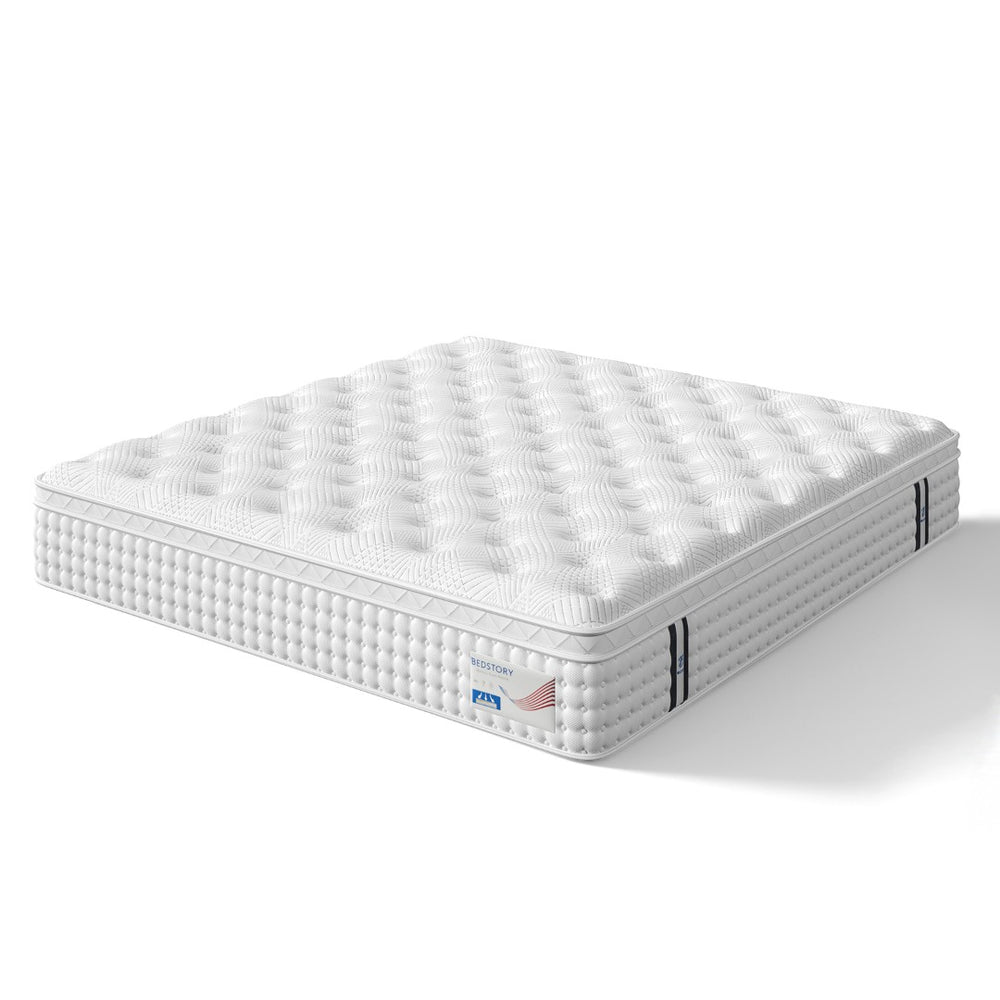 English Elm 12 Inch King Hybrid Mattress Gel Foam Pocket Springs Firm Support Cool Sleep B2716P415650