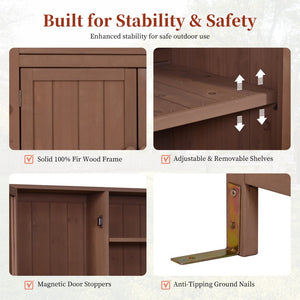 English Elm (with Hutch) Topamx Solid Fir Potting Bench Patio Workstation Spice Rack Drawer Brown N717P404330D