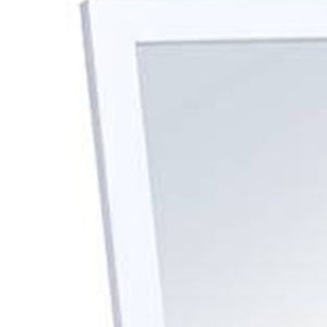 Homeroots Crisp White Full Length Standing Mirror  Glass,Eucalyptus Wood,Veneer 420748