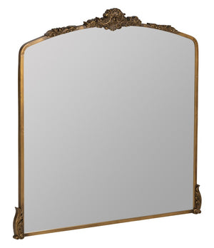 Cooper Classics Adeline Ornate Scrollwork Wall Mirror with Antique Gold Frame for Classic Decor 42082