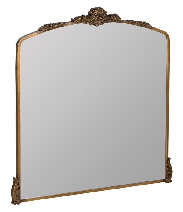 Cooper Classics Adeline Ornate Scrollwork Wall Mirror with Antique Gold Frame for Classic Decor 42082