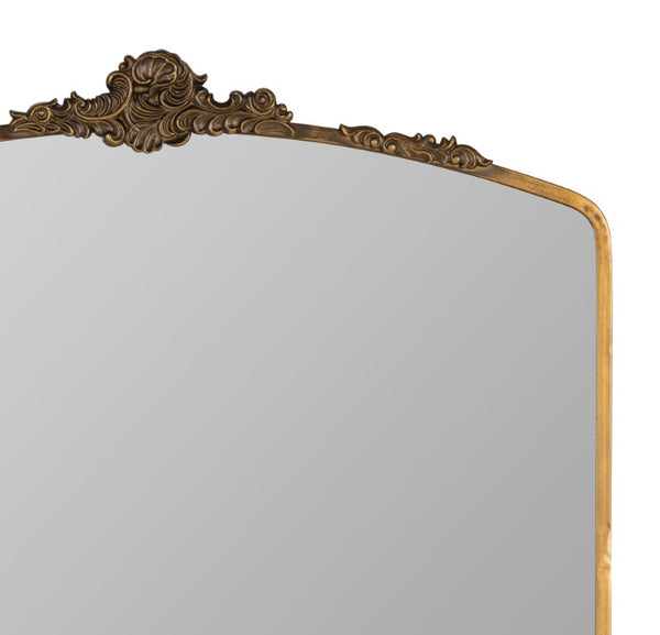 Cooper Classics Adeline Ornate Scrollwork Wall Mirror with Antique Gold Frame for Classic Decor 42082