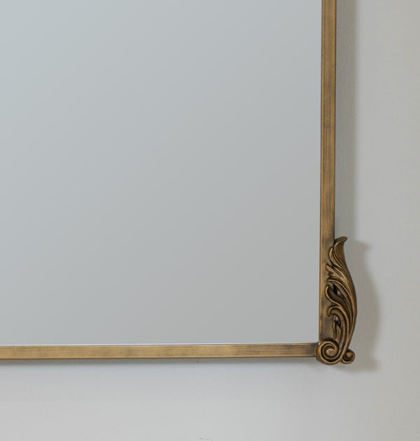 Cooper Classics Adeline Ornate Scrollwork Wall Mirror with Antique Gold Frame for Classic Decor 42082
