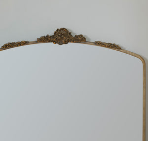Cooper Classics Adeline Ornate Scrollwork Wall Mirror with Antique Gold Frame for Classic Decor 42082