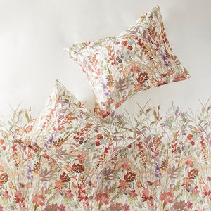 English Elm King/Cal King/Cal Mariana 3 Piece Cotton Printed Duvet Cover Set - Watercolor Floral, OEKO-TEX, Button Closure, Machine Washable B03597346