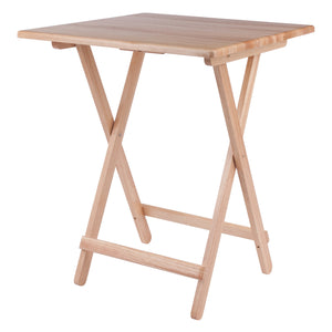 Winsome Wood Delaney Folding Table - Versatile Solid Wood Design, Compact, No Assembly, Perfect For Small Spaces Natural Solid Wood 42124-winsome-wood