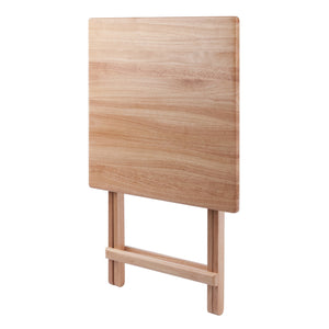 Winsome Wood Delaney Folding Table - Versatile Solid Wood Design, Compact, No Assembly, Perfect For Small Spaces Natural Solid Wood 42124-winsome-wood