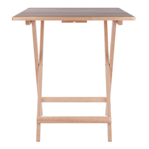 Winsome Wood Delaney Folding Table - Versatile Solid Wood Design, Compact, No Assembly, Perfect For Small Spaces Natural Solid Wood 42124-winsome-wood