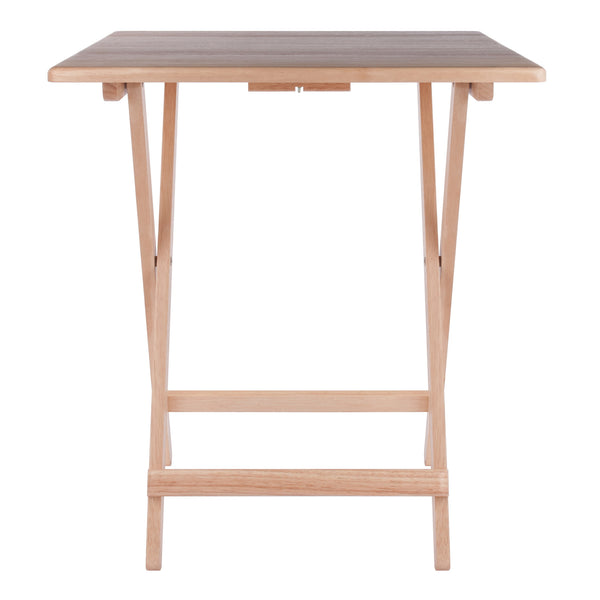 Winsome Wood Delaney Folding Table - Versatile Solid Wood Design, Compact, No Assembly, Perfect For Small Spaces Natural Solid Wood 42124-winsome-wood
