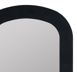 Cooper Classics Charlotte Matte Black Rectangular Wall Mirror Slim Frame for Entryway or Bedroom 42158