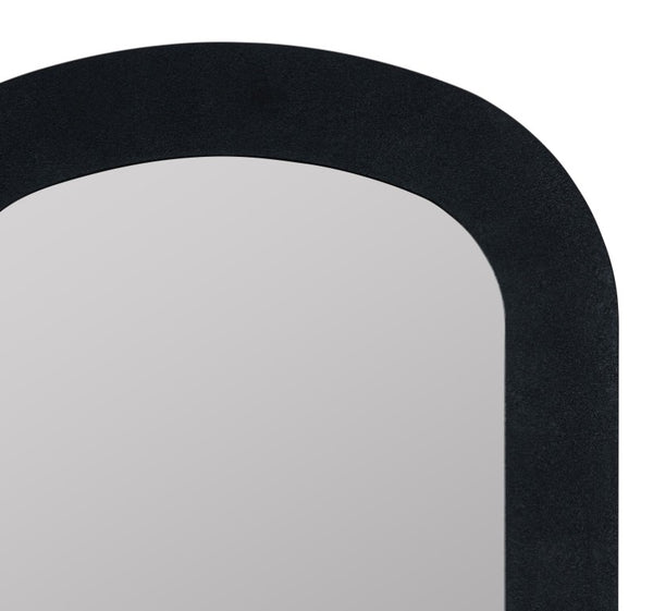 Cooper Classics Charlotte Matte Black Rectangular Wall Mirror Slim Frame for Entryway or Bedroom 42158