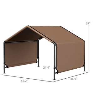 English Elm Cat Litter Box Cabinet Enclosure for Two Pets with Sisal Mats and Soft Close Doors T3971P407056