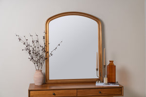 Cooper Classics Lyla Antique Gold Resin Wall Mirror Ornate Relief Frame for Entryway or Dresser 42199