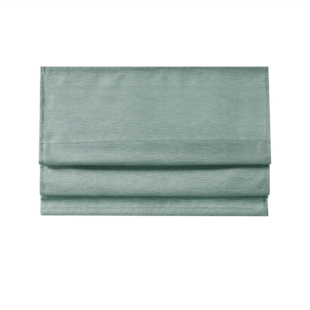 JLA Home Madison Park - Printed Faux Silk Cordless Roman Shade with Thermal Foam Backing, OEKO‑TEX Tested Room‑Darkening Privacy and Energy Savings 31 L x 64 W x 0.13H MP40-7938