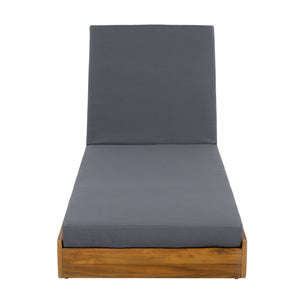 English Elm Christopher Knight Home® - Lounge Chaise Set - Premium Acacia Wood, 4-Inch Thick Water-Resistant Cushions, Adjustable Recline N770P272405T_65429.00CUSHDGRY