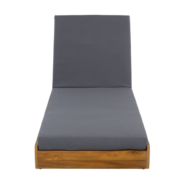 English Elm Christopher Knight Home® - Lounge Chaise Set - Premium Acacia Wood, 4-Inch Thick Water-Resistant Cushions, Adjustable Recline N770P272405T_65429.00CUSHDGRY