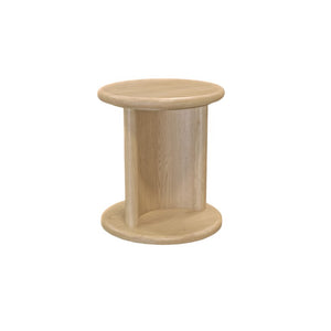Alpine Furniture Gabrielle End Table With Open Shelf, Light Oak Veneer, Solid Rubberwood, Matte Finish, 20" Square 4225-62