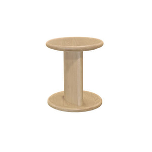Alpine Furniture Gabrielle End Table With Open Shelf, Light Oak Veneer, Solid Rubberwood, Matte Finish, 20" Square 4225-62