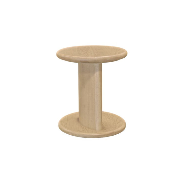 Alpine Furniture Gabrielle End Table With Open Shelf, Light Oak Veneer, Solid Rubberwood, Matte Finish, 20" Square 4225-62