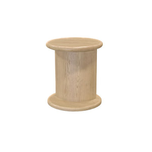 Alpine Furniture Gabrielle End Table With Open Shelf, Light Oak Veneer, Solid Rubberwood, Matte Finish, 20" Square 4225-62