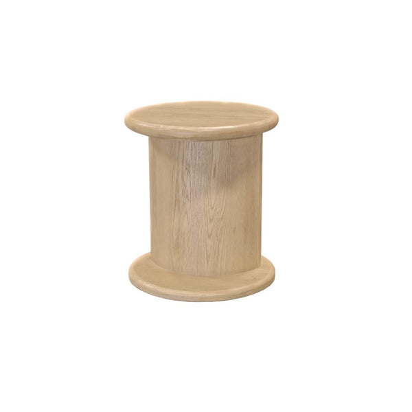 Alpine Furniture Gabrielle End Table With Open Shelf, Light Oak Veneer, Solid Rubberwood, Matte Finish, 20" Square 4225-62