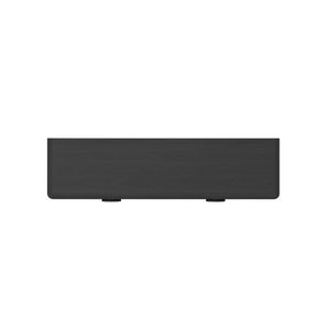 Alpine Furniture Gabrielle Scandinavian Sideboard With Spacious Cabinets, Solid Rubberwood & Oak Veneer For Durable Style Black 4225BLK-06
