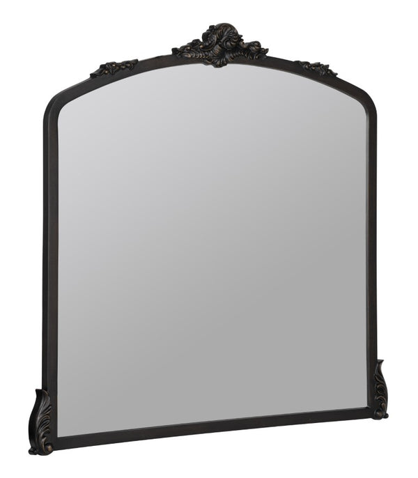Cooper Classics Adeline Scrollwork Wall Mirror with Oil Rubbed Bronze Frame for Fireplace or Entryway 42299