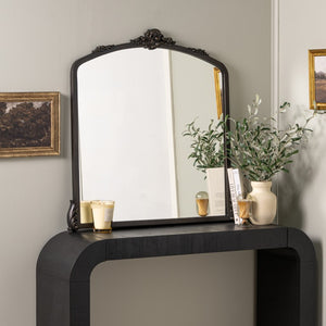 Cooper Classics Adeline Scrollwork Wall Mirror with Oil Rubbed Bronze Frame for Fireplace or Entryway 42299