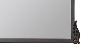 Cooper Classics Adeline Scrollwork Wall Mirror with Oil Rubbed Bronze Frame for Fireplace or Entryway 42299