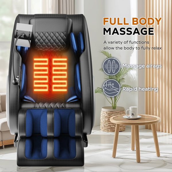 English Elm Massage Chair Recliner - Zero Gravity Comfort With Full Body Air Pressure For Ultimate Relaxation W1875P370131