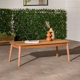 English Elm Walker Edison - Contemporary Eucalyptus Wood Patio Coffee Table – Natural