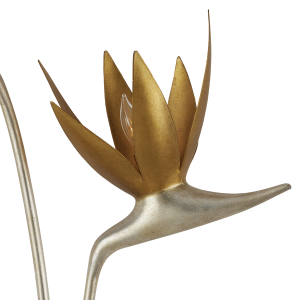 Paradiso Gold & Silver Wall Sconce - Nature-Inspired Elegance with Contemporary Design Flourish