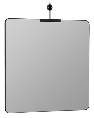 Cooper Classics Frida Matte Black Metal Frame Square Wall Mirror Large Statement Entryway Accent 42306