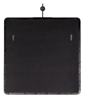 Cooper Classics Frida Matte Black Metal Frame Square Wall Mirror Large Statement Entryway Accent 42306