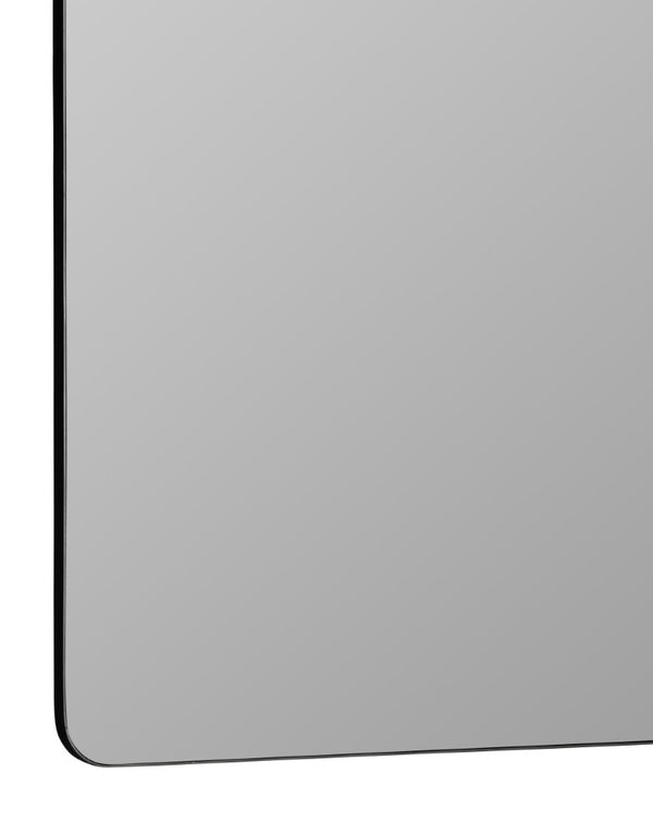 Cooper Classics Frida Matte Black Metal Frame Square Wall Mirror Large Statement Entryway Accent 42306