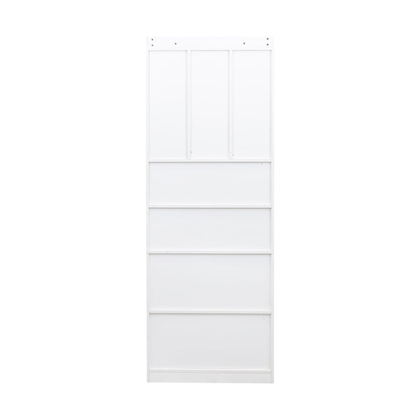 English Elm L-Shaped Corner Computer Desk with Hutch & Drawers, Space-Saving 2-in-1 Design and Ample Storage White W331S00169