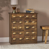 Christopher Knight Home® - Noble House - Terrell Handcrafted Boho Mango Wood Cabinet, Antique Natural