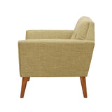 INK+IVY Newport Mid-Century Newport Wide Mid-Century Modern Lounge Chair IIF18-0015 Pale Green