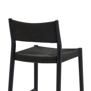 English Elm Erie Woven Paper Cord Rubberwood Counter Stool for Kitchen Island or Home Bar B2736P464816