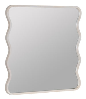 Cooper Classics Renette Round Oak Finish Hardwood Wall Mirror Organic Warmth for Any Living Space 42352